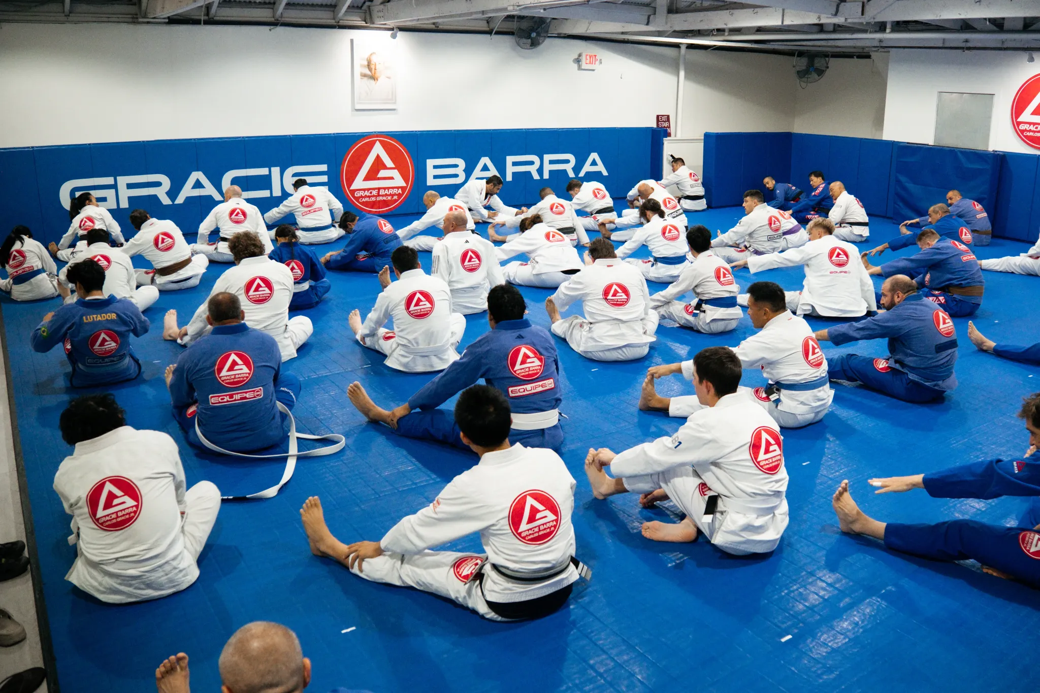 The global Jiu-Jitsu community at Gracie Barra Headquarters Irvine